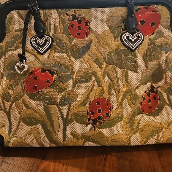 BRIGHTON LADYBUG ALYSSA TAPERSTY BAG. NEVER USED. - Picture 1 of 16